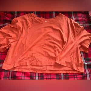Lululemon Burnt Orange Crop Top